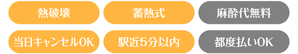 エミナルクリニックの特化箇所