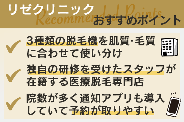 リゼクリニックのおすすめポイント3選