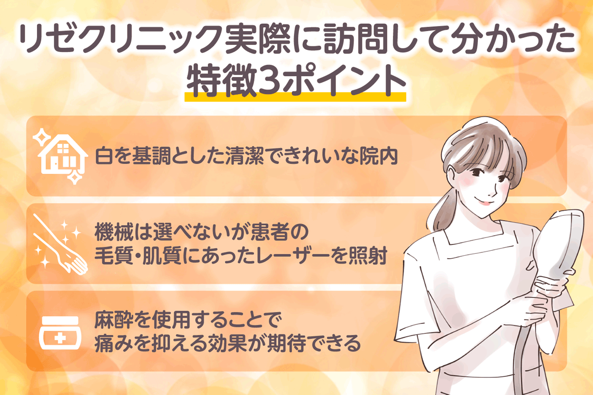 リゼクリニック実際に方もして分かった特徴3ポイント