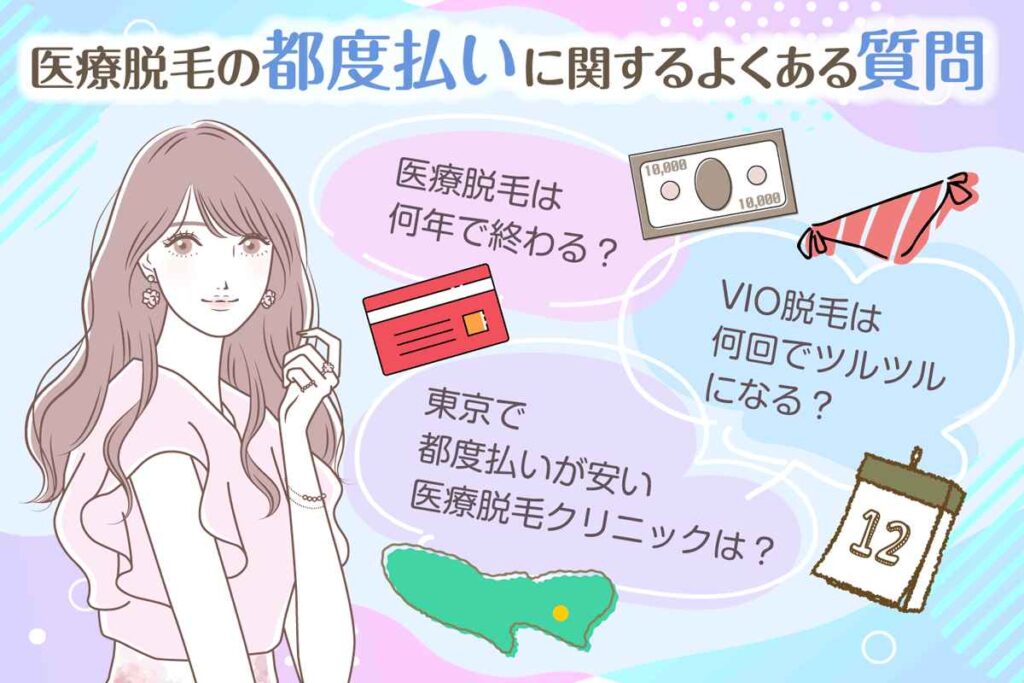 医療脱毛の都度払いに関するよくある質問と回答